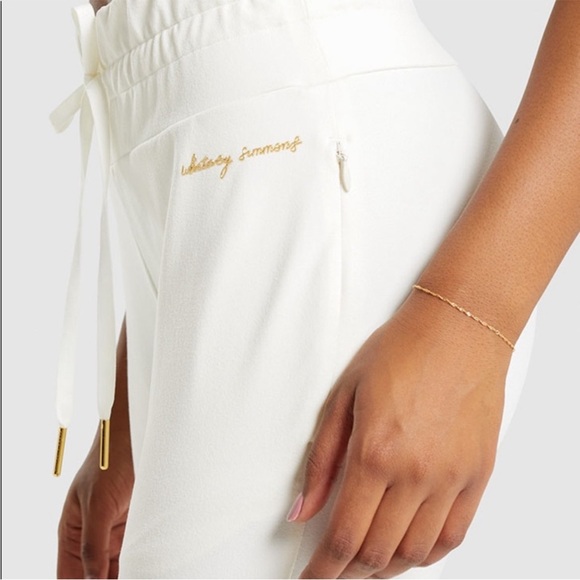 NWT Gymshark Whitney Simmons Unbleached Whitney Joggers in White/Cream - Picture 3 of 12